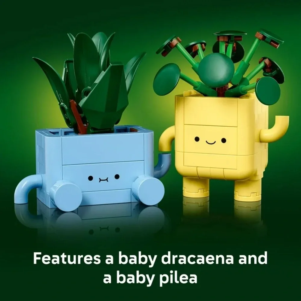 LEGO Botanicals Happy Plants Building Toy Baby Dracaena Pilea